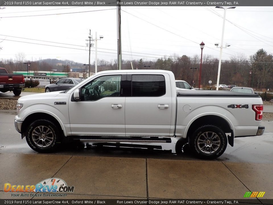 2019 Ford F150 Lariat SuperCrew 4x4 Oxford White / Black Photo #5