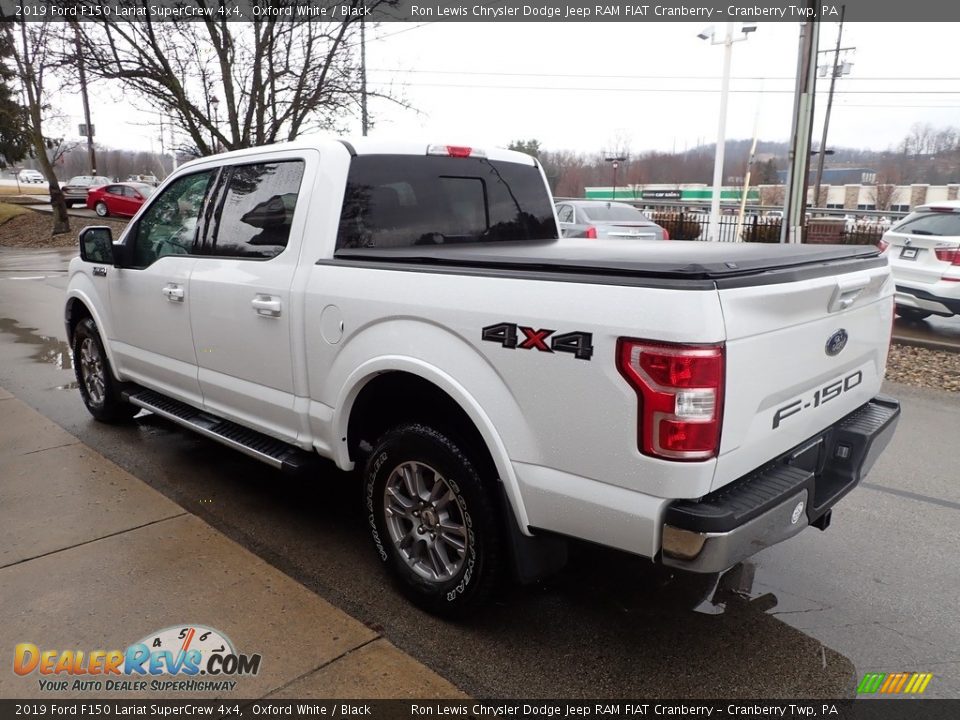2019 Ford F150 Lariat SuperCrew 4x4 Oxford White / Black Photo #6