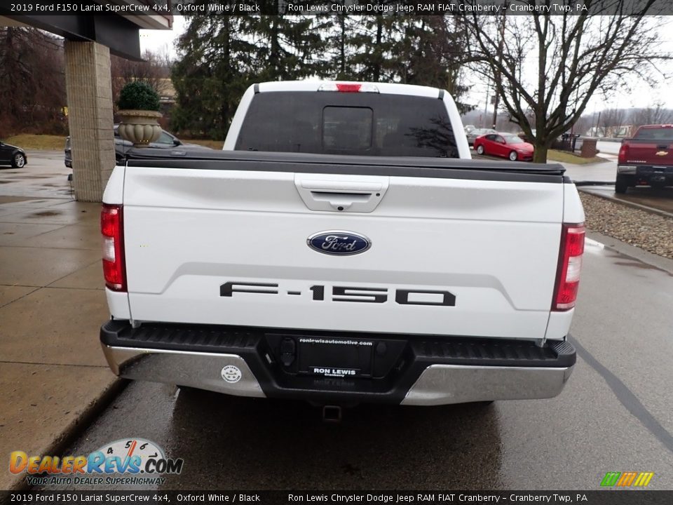 2019 Ford F150 Lariat SuperCrew 4x4 Oxford White / Black Photo #7