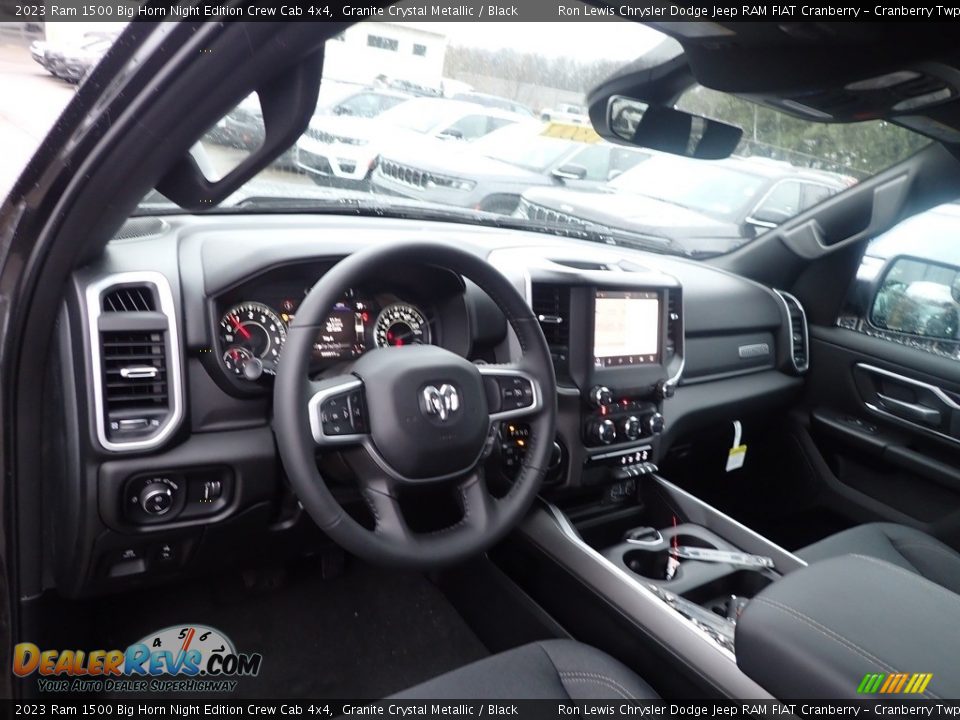 2023 Ram 1500 Big Horn Night Edition Crew Cab 4x4 Granite Crystal Metallic / Black Photo #13