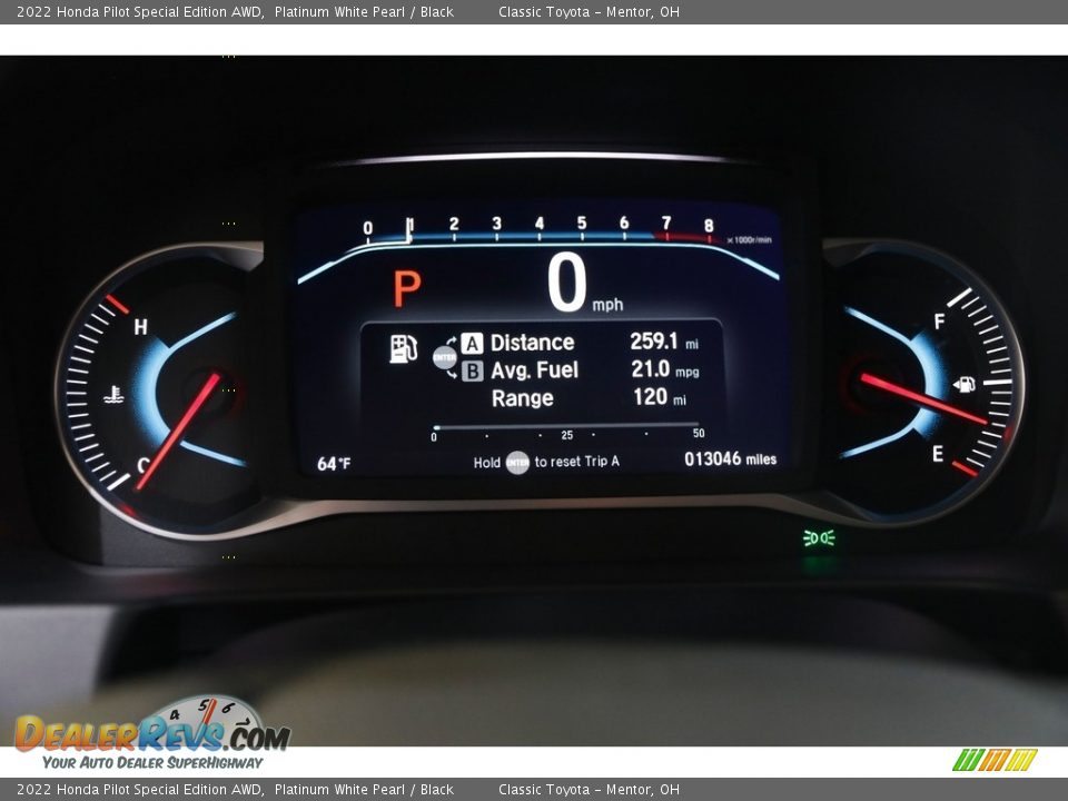 2022 Honda Pilot Special Edition AWD Gauges Photo #8