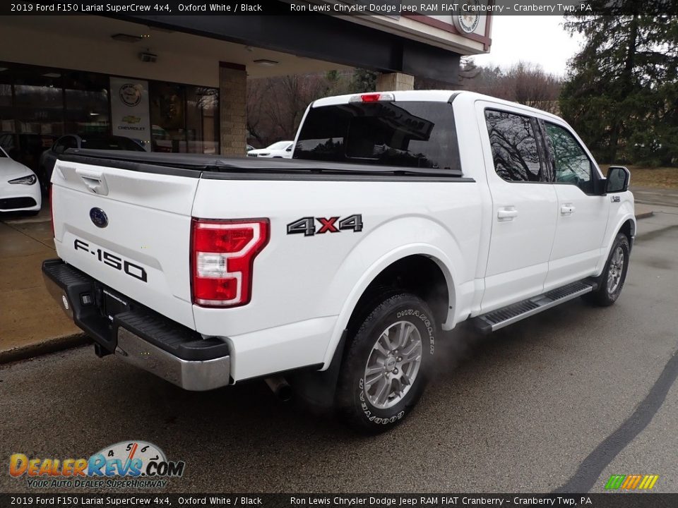 2019 Ford F150 Lariat SuperCrew 4x4 Oxford White / Black Photo #8