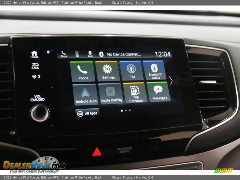 2022 Honda Pilot Special Edition AWD Platinum White Pearl / Black Photo #10