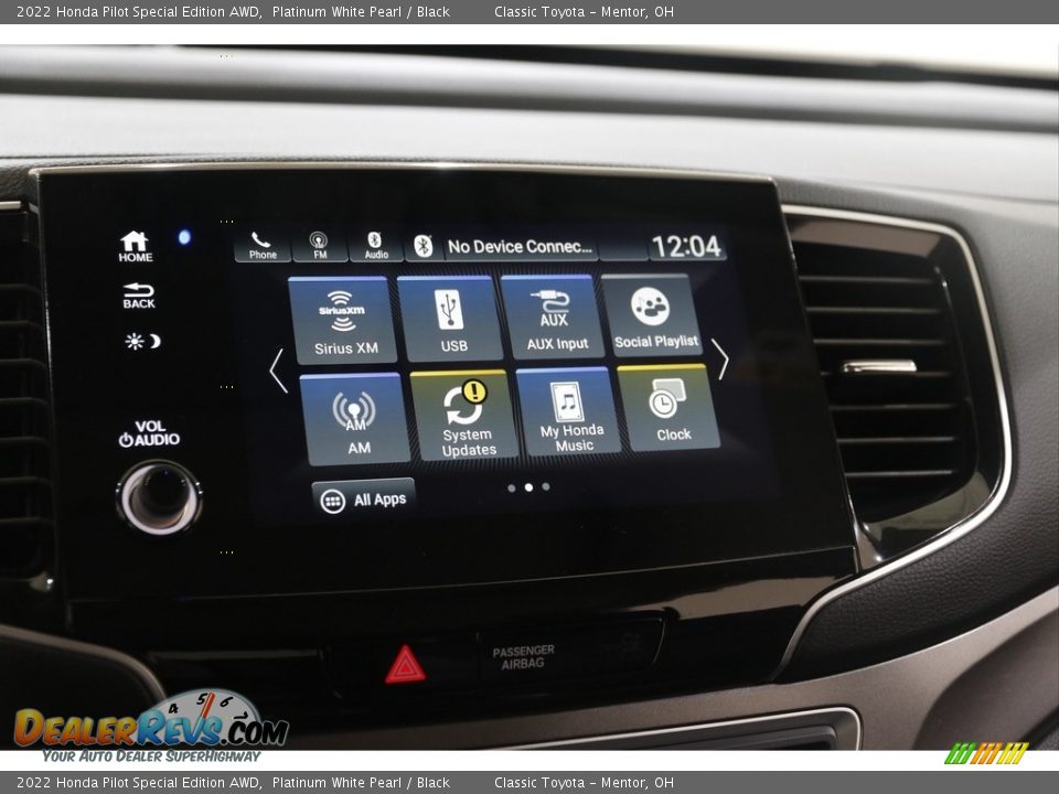 2022 Honda Pilot Special Edition AWD Platinum White Pearl / Black Photo #11