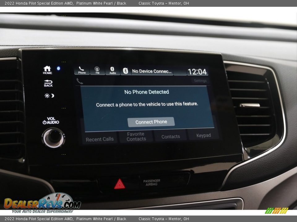 2022 Honda Pilot Special Edition AWD Platinum White Pearl / Black Photo #12