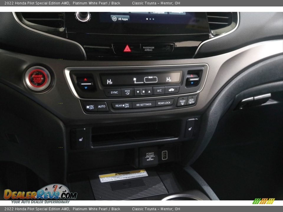 2022 Honda Pilot Special Edition AWD Platinum White Pearl / Black Photo #15