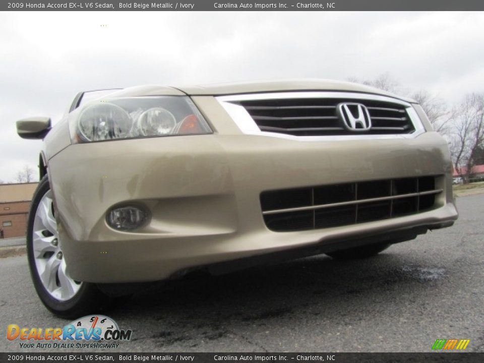 2009 Honda Accord EX-L V6 Sedan Bold Beige Metallic / Ivory Photo #2