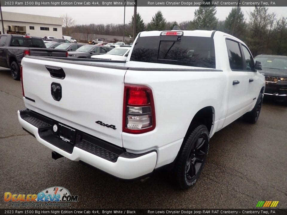 Bright White 2023 Ram 1500 Big Horn Night Edition Crew Cab 4x4 Photo #5