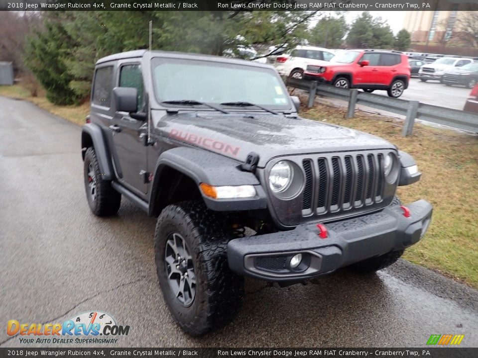 2018 Jeep Wrangler Rubicon 4x4 Granite Crystal Metallic / Black Photo #2