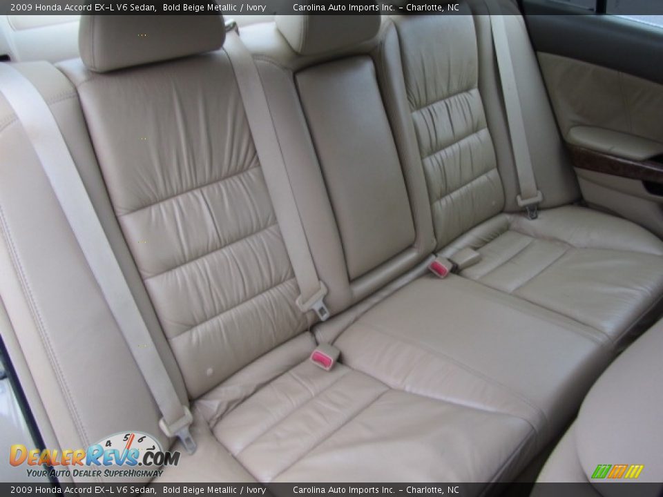 2009 Honda Accord EX-L V6 Sedan Bold Beige Metallic / Ivory Photo #23