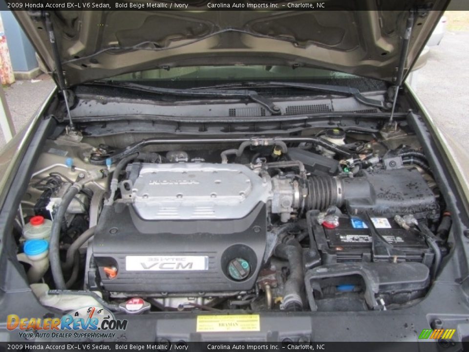 2009 Honda Accord EX-L V6 Sedan Bold Beige Metallic / Ivory Photo #24