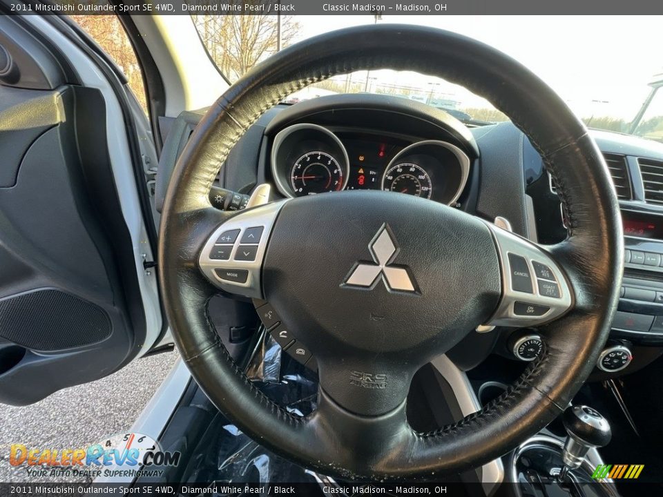 2011 Mitsubishi Outlander Sport SE 4WD Diamond White Pearl / Black Photo #9