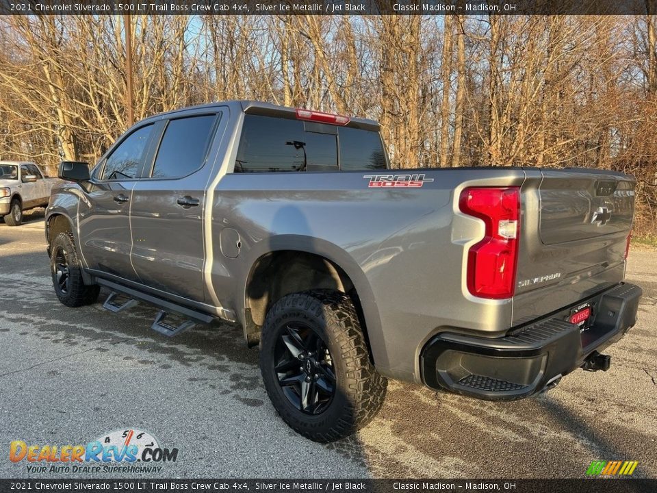 2021 Chevrolet Silverado 1500 LT Trail Boss Crew Cab 4x4 Silver Ice Metallic / Jet Black Photo #2