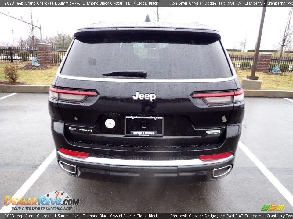 2023 Jeep Grand Cherokee L Summit 4x4 Diamond Black Crystal Pearl / Global Black Photo #4