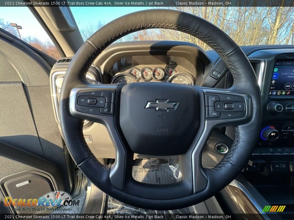 2021 Chevrolet Silverado 1500 LT Trail Boss Crew Cab 4x4 Silver Ice Metallic / Jet Black Photo #9