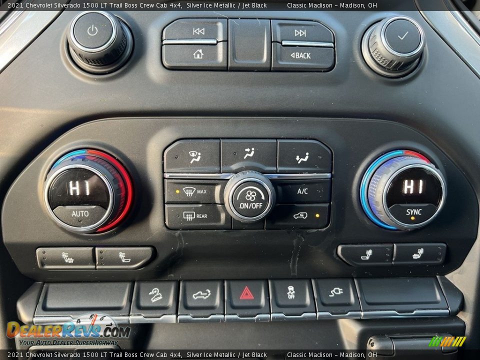 2021 Chevrolet Silverado 1500 LT Trail Boss Crew Cab 4x4 Silver Ice Metallic / Jet Black Photo #13