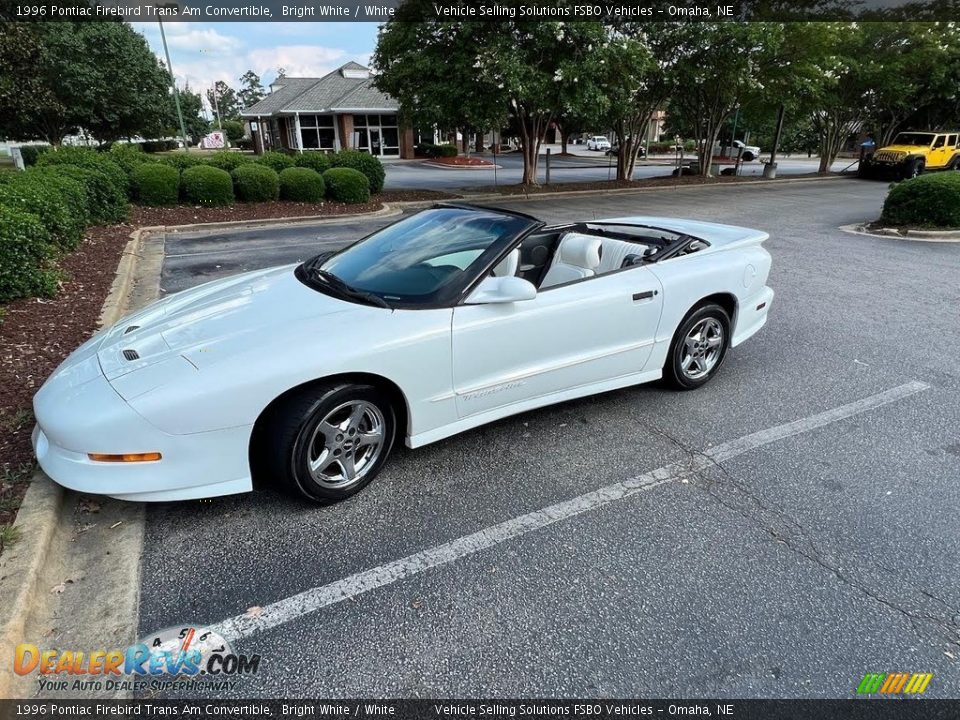 1996 Pontiac Firebird Trans Am Convertible Bright White / White Photo #1