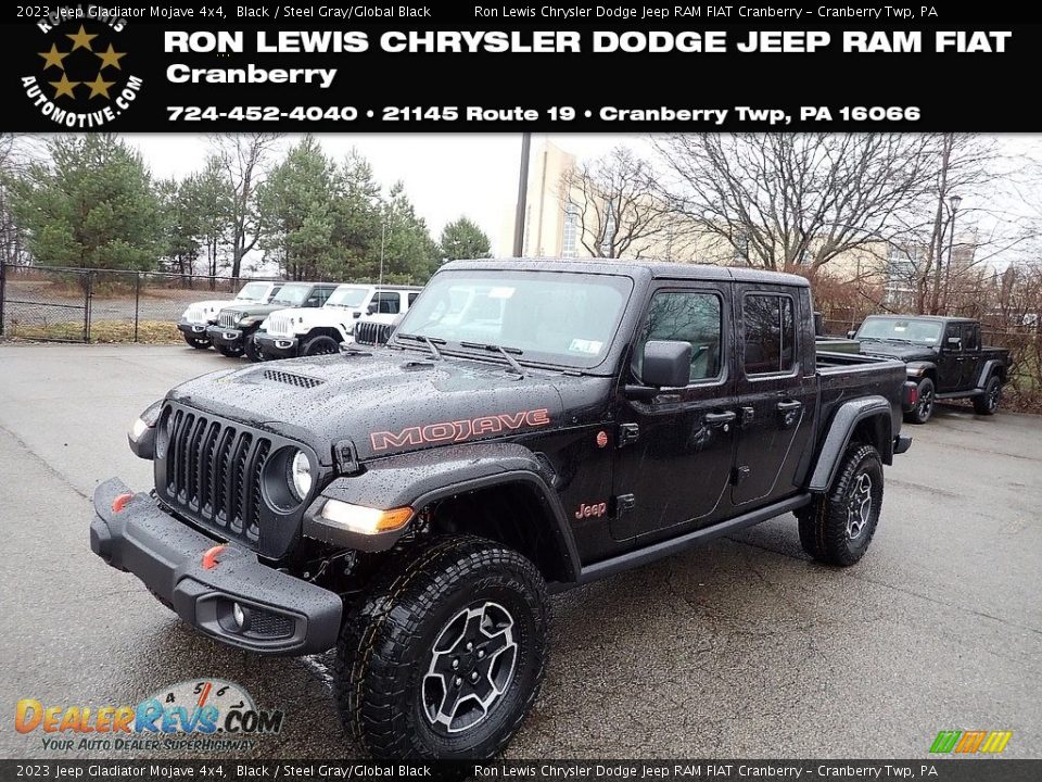 2023 Jeep Gladiator Mojave 4x4 Black / Steel Gray/Global Black Photo #1