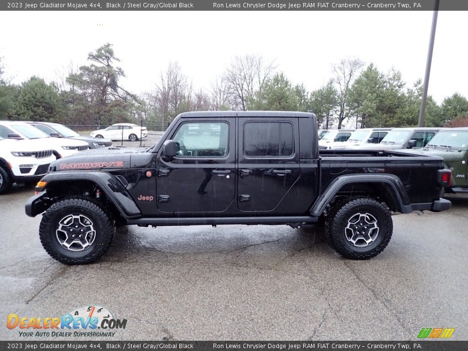 2023 Jeep Gladiator Mojave 4x4 Black / Steel Gray/Global Black Photo #2