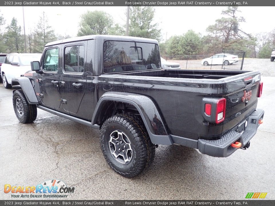 2023 Jeep Gladiator Mojave 4x4 Black / Steel Gray/Global Black Photo #3