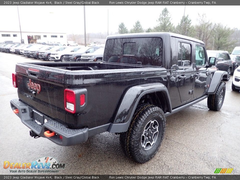 2023 Jeep Gladiator Mojave 4x4 Black / Steel Gray/Global Black Photo #5