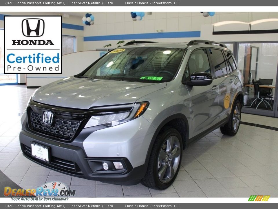 2020 Honda Passport Touring AWD Lunar Silver Metallic / Black Photo #1