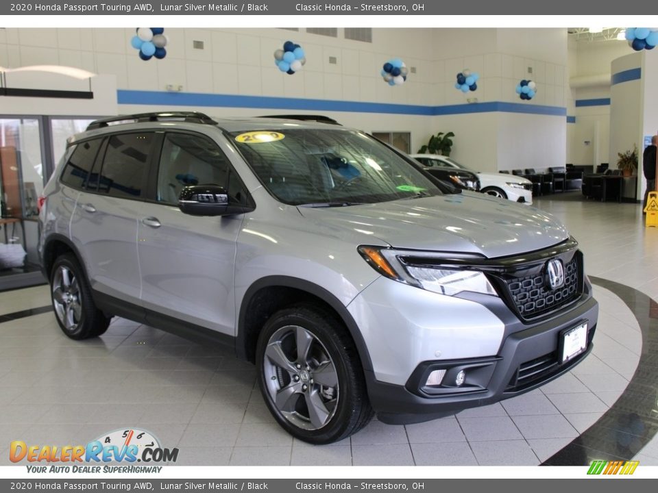 2020 Honda Passport Touring AWD Lunar Silver Metallic / Black Photo #3