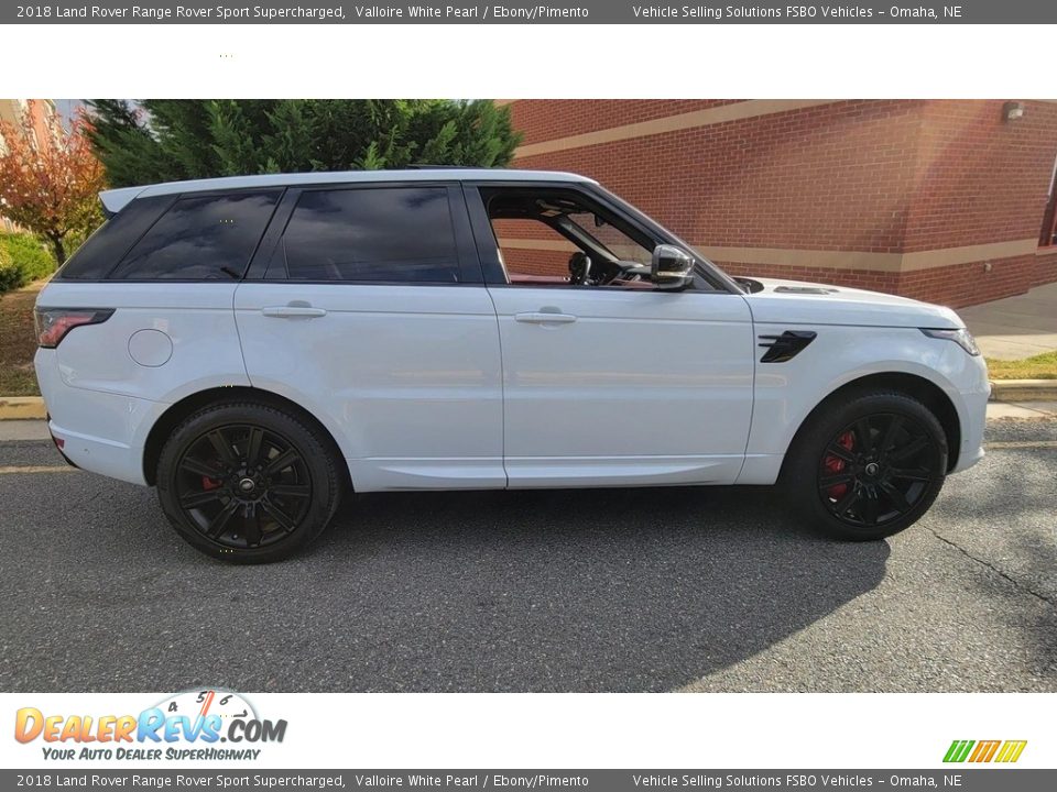 2018 Land Rover Range Rover Sport Supercharged Valloire White Pearl / Ebony/Pimento Photo #10