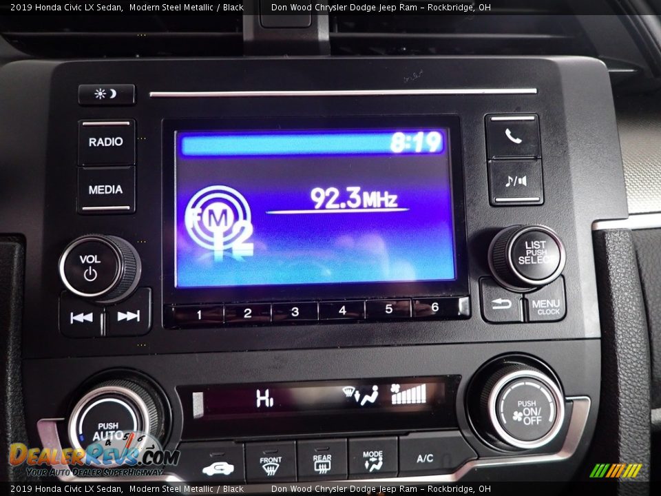 2019 Honda Civic LX Sedan Modern Steel Metallic / Black Photo #2