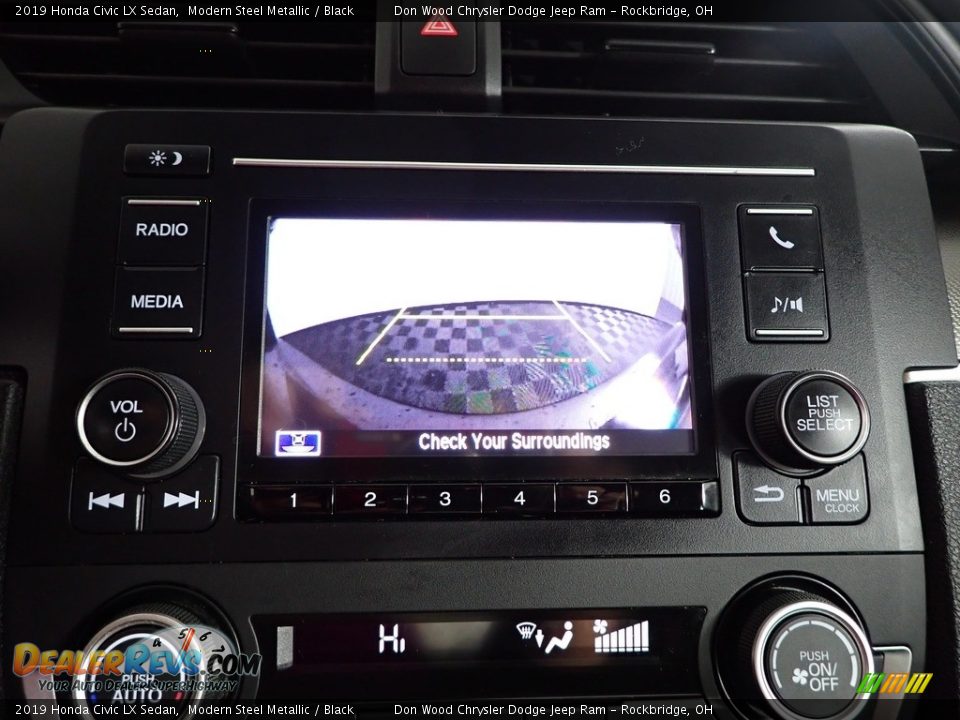 2019 Honda Civic LX Sedan Modern Steel Metallic / Black Photo #3