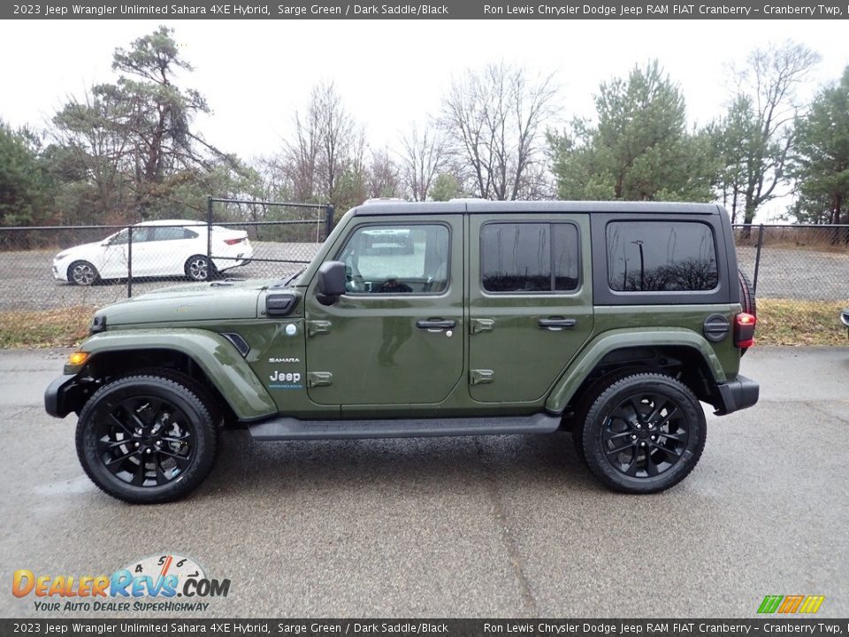 Sarge Green 2023 Jeep Wrangler Unlimited Sahara 4XE Hybrid Photo #2