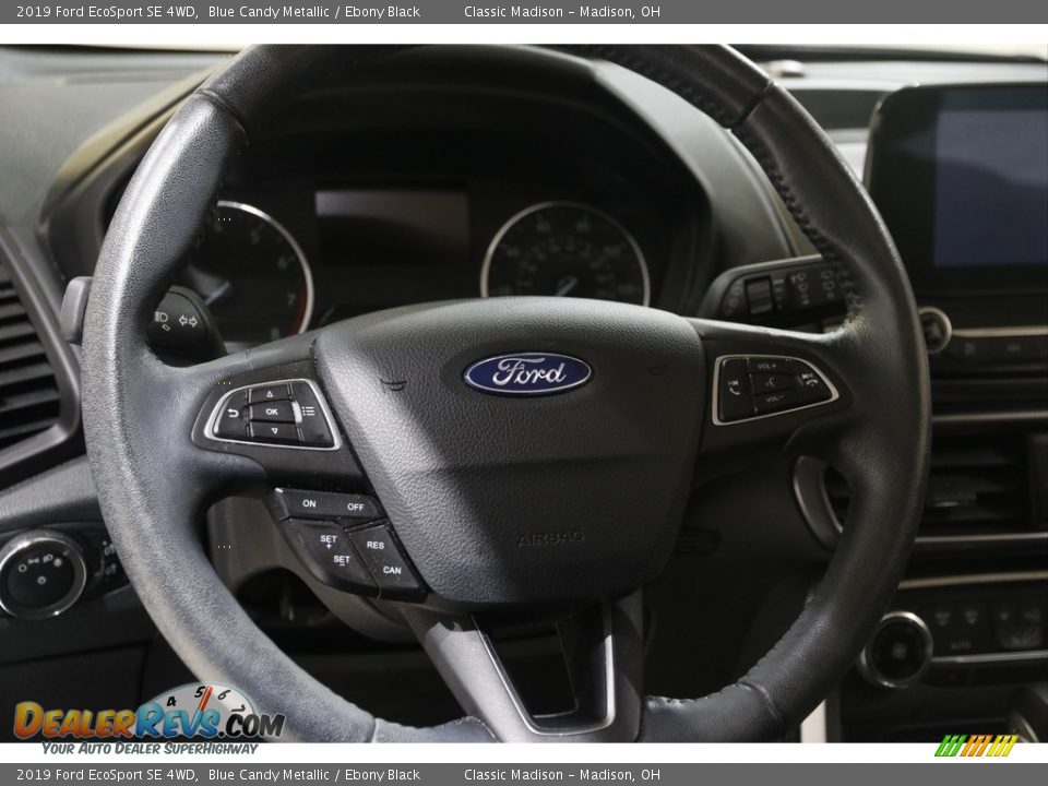 2019 Ford EcoSport SE 4WD Blue Candy Metallic / Ebony Black Photo #7