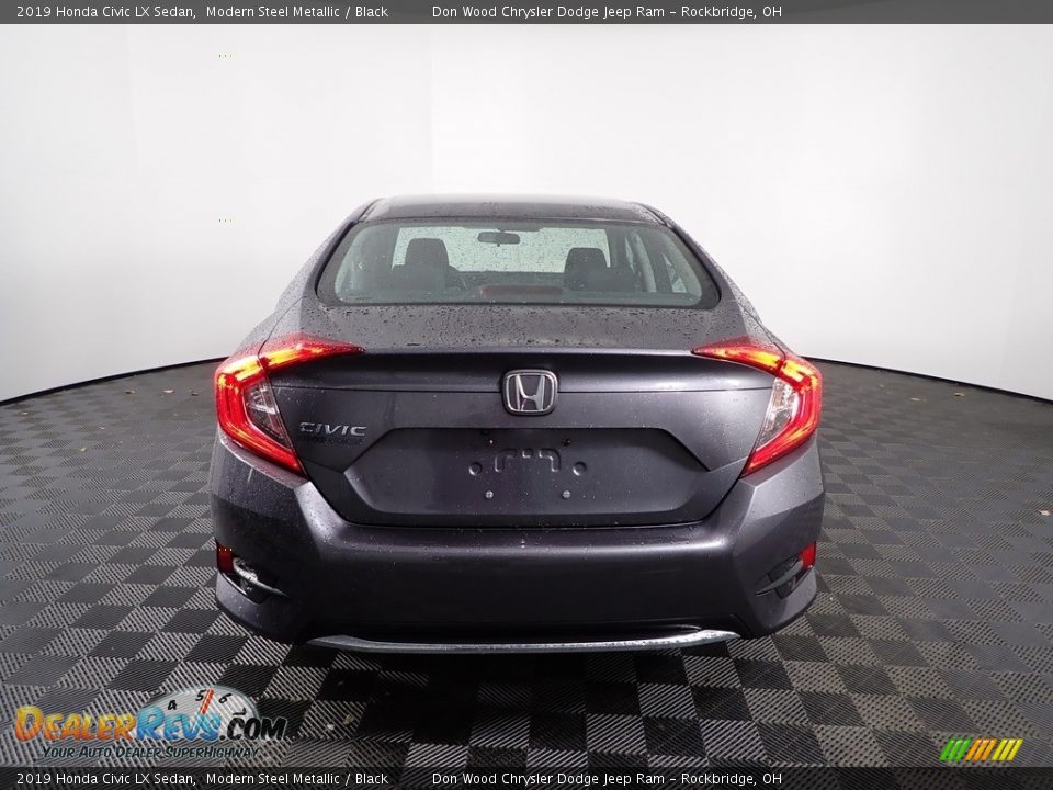 2019 Honda Civic LX Sedan Modern Steel Metallic / Black Photo #7