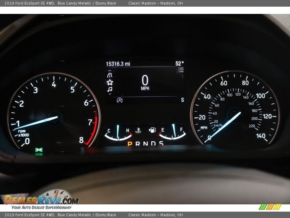 2019 Ford EcoSport SE 4WD Blue Candy Metallic / Ebony Black Photo #8