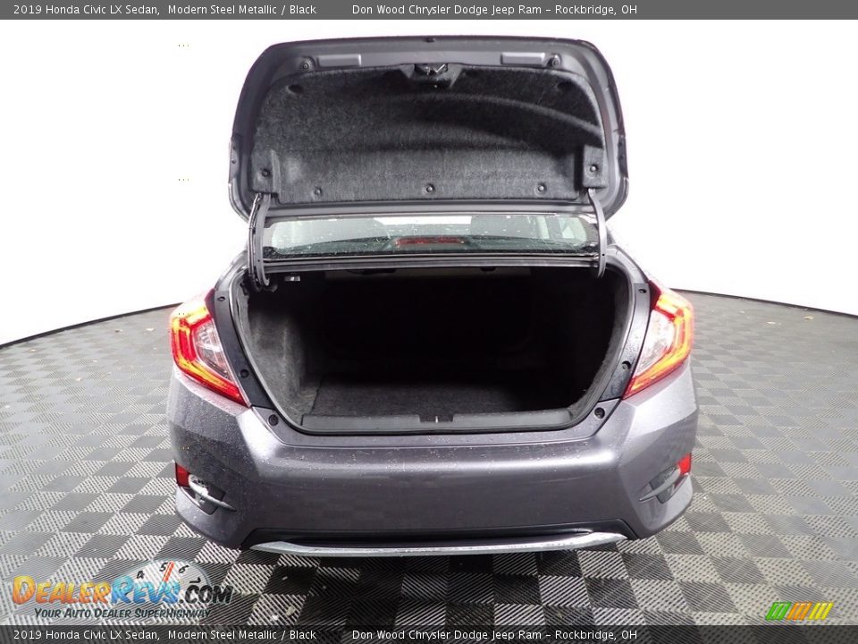 2019 Honda Civic LX Sedan Modern Steel Metallic / Black Photo #8