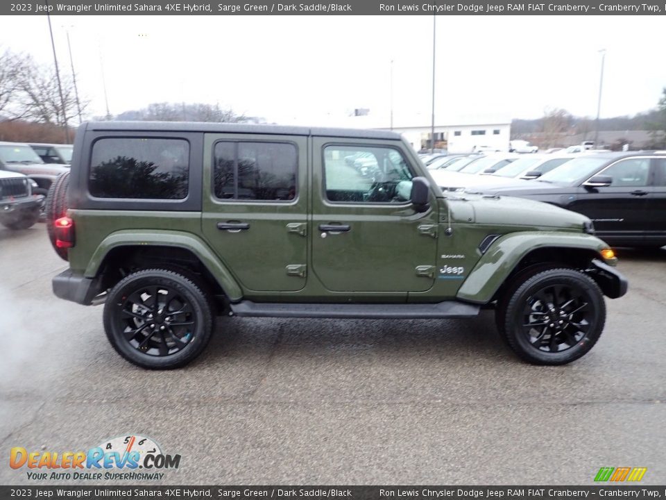 Sarge Green 2023 Jeep Wrangler Unlimited Sahara 4XE Hybrid Photo #6