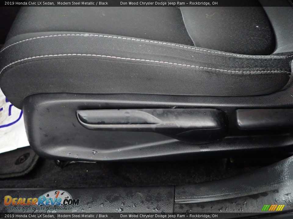 2019 Honda Civic LX Sedan Modern Steel Metallic / Black Photo #13