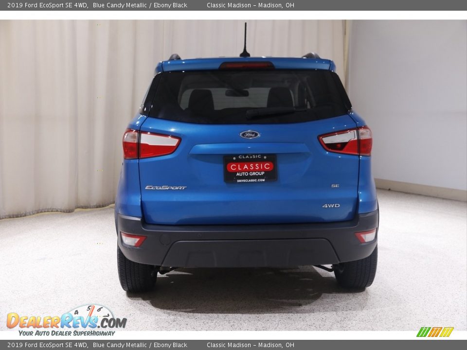 2019 Ford EcoSport SE 4WD Blue Candy Metallic / Ebony Black Photo #18
