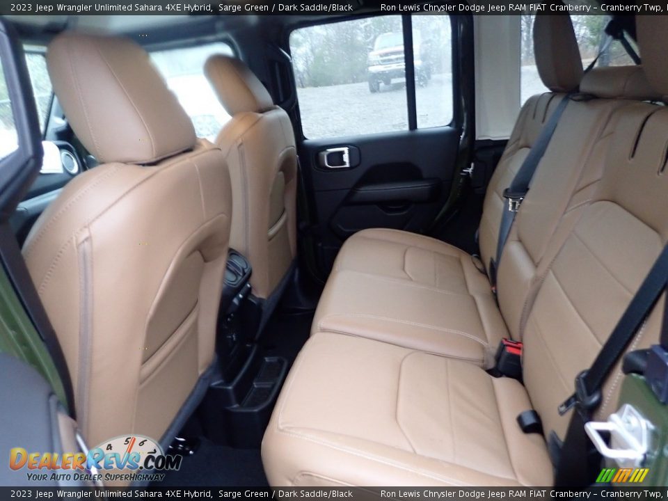 Rear Seat of 2023 Jeep Wrangler Unlimited Sahara 4XE Hybrid Photo #12
