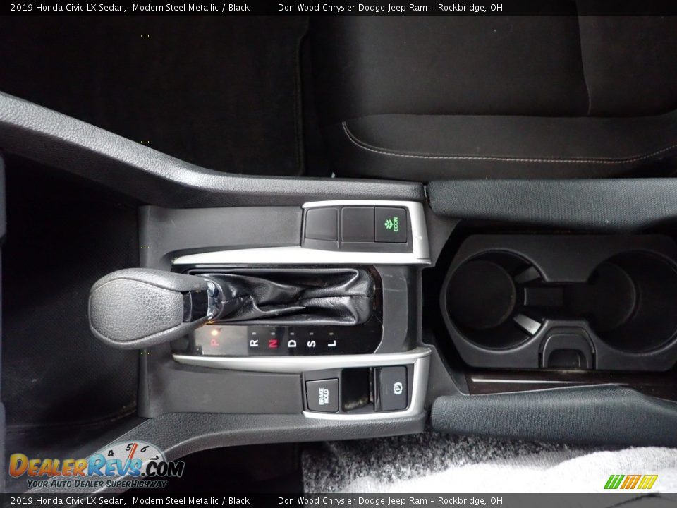 2019 Honda Civic LX Sedan Modern Steel Metallic / Black Photo #19