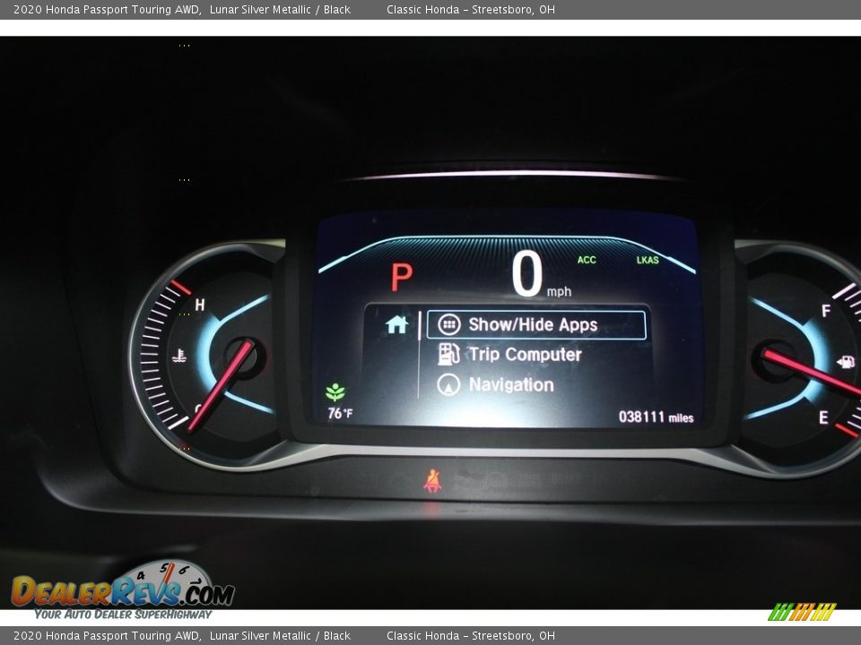 2020 Honda Passport Touring AWD Lunar Silver Metallic / Black Photo #33