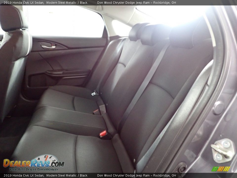 2019 Honda Civic LX Sedan Modern Steel Metallic / Black Photo #22