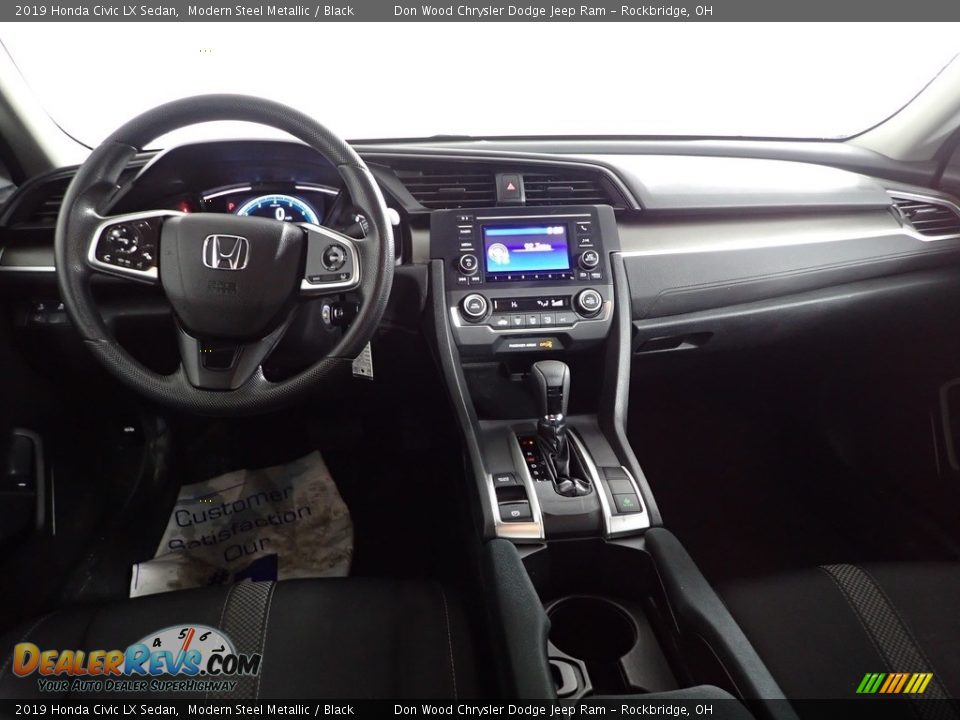 2019 Honda Civic LX Sedan Modern Steel Metallic / Black Photo #23