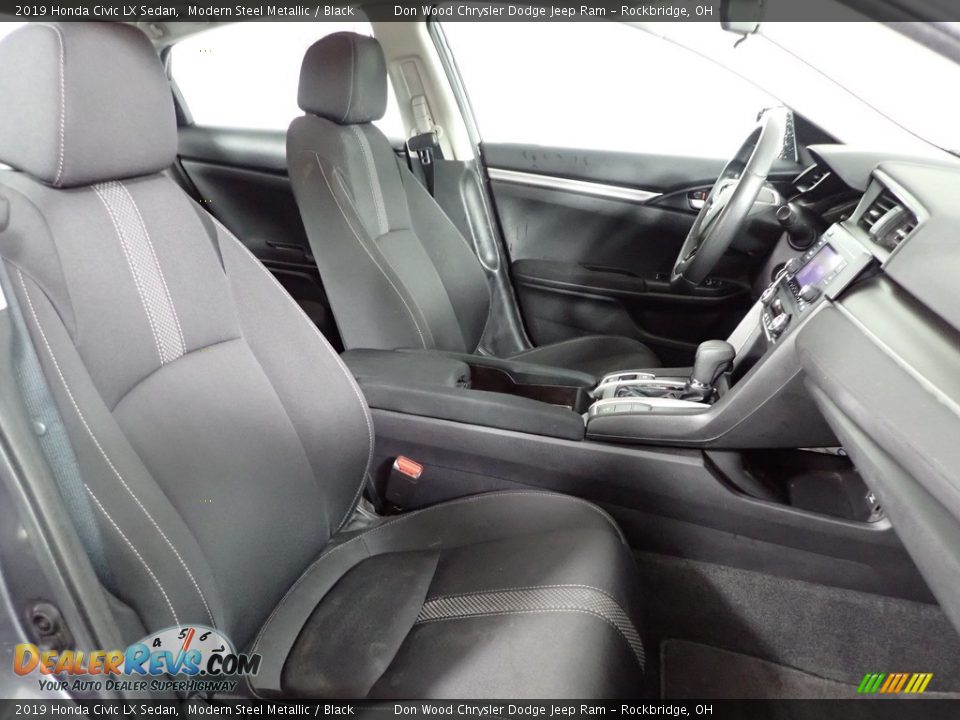 2019 Honda Civic LX Sedan Modern Steel Metallic / Black Photo #25