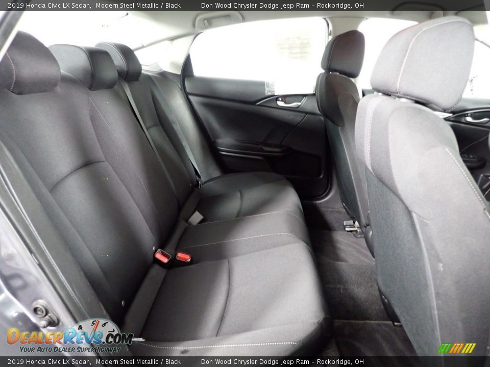 2019 Honda Civic LX Sedan Modern Steel Metallic / Black Photo #27