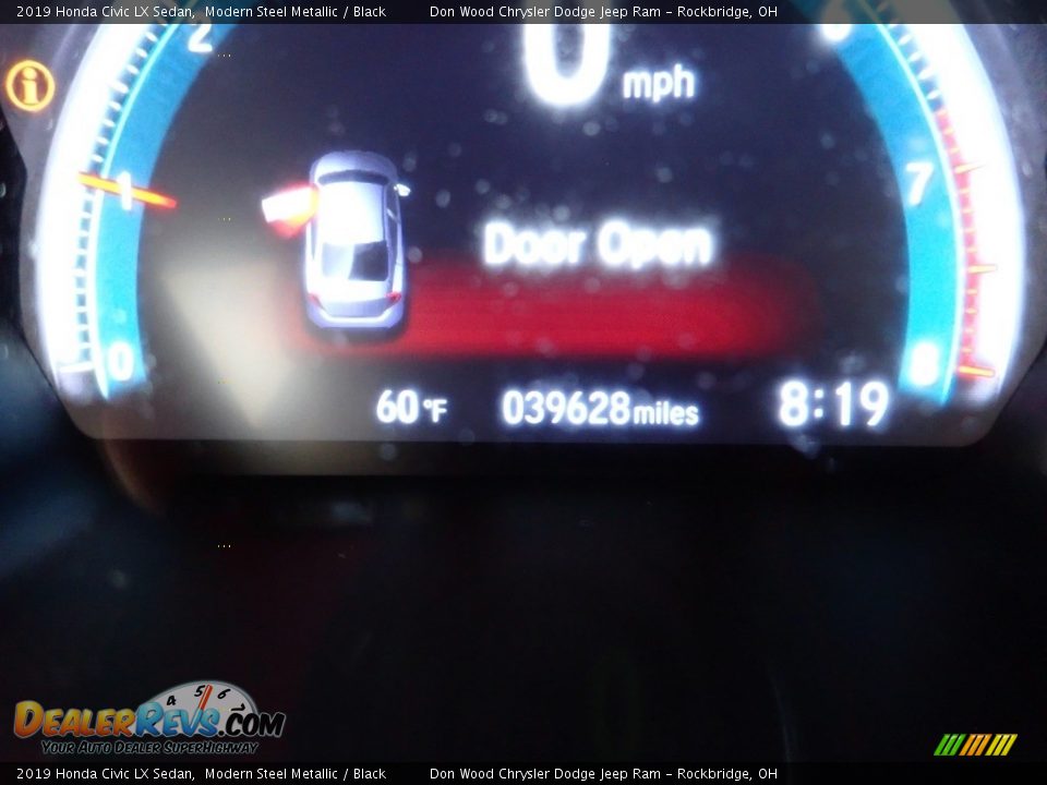 2019 Honda Civic LX Sedan Modern Steel Metallic / Black Photo #29