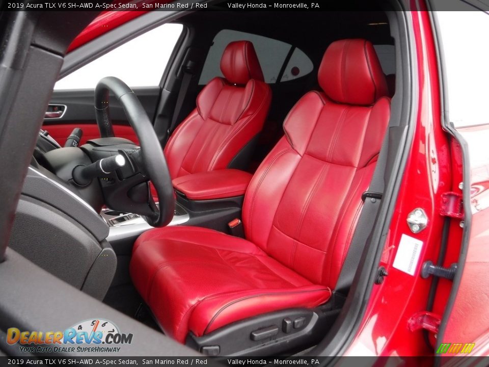 Front Seat of 2019 Acura TLX V6 SH-AWD A-Spec Sedan Photo #12