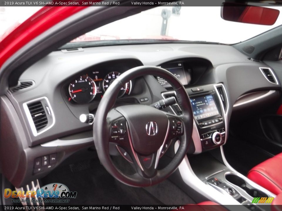 Dashboard of 2019 Acura TLX V6 SH-AWD A-Spec Sedan Photo #15