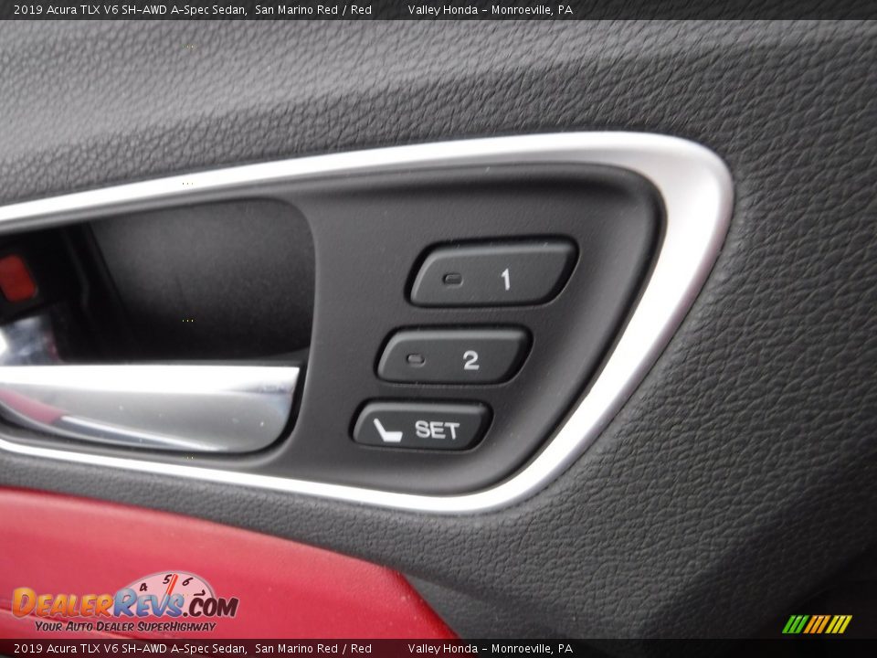 2019 Acura TLX V6 SH-AWD A-Spec Sedan San Marino Red / Red Photo #20
