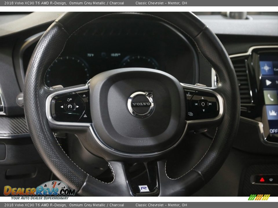 2018 Volvo XC90 T6 AWD R-Design Steering Wheel Photo #7